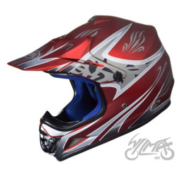 KASK MINI ENDURO  47-48 cm TN-8696 CZERWONY MAT