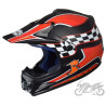 KASK MINI ENDURO  47-48 cm TN-8696 CZERWONO CZARNY