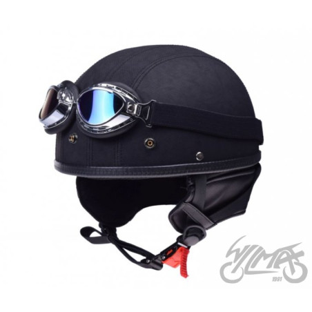 KASK AWINA OTWARTY SKÓRA S TN-8689B CZAR MAT+GOGLE