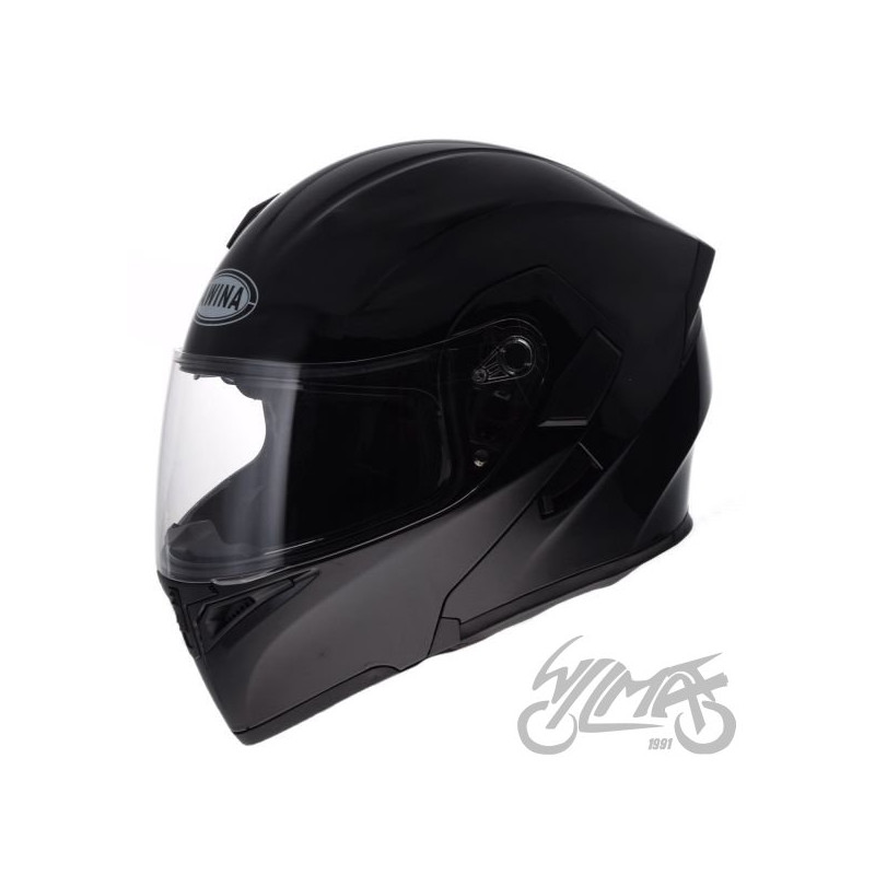KASK AWINA M CZARNY OTWIERANA SZCZĘKA - 06