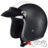 KASK AWINA OTWARTY S TN8658  CZARNA-BIAŁA SKÓRA
