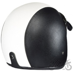 KASK AWINA OTWARTY S TN8658  CZARNA-BIAŁA SKÓRA