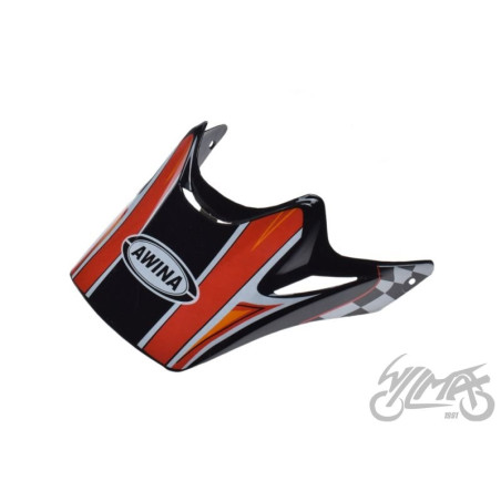 DASZEK KASKU ENDURO CZERWONO-CZARNY  AJ037