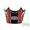 DASZEK KASKU ENDURO CZERWONO-CZARNY  AJ037
