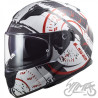 KASK LS2 FF320 STREAM EVO TACHO WH. BLACK RED XXL