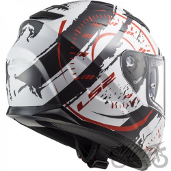 KASK LS2 FF320 STREAM EVO TACHO WH. BLACK RED XXL