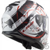 KASK LS2 FF320 STREAM EVO TACHO WH. BLACK RED XXL