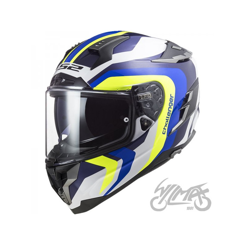KASK LS2 FF327 CHALLENGER GALACTIC WHITE BLUE XS