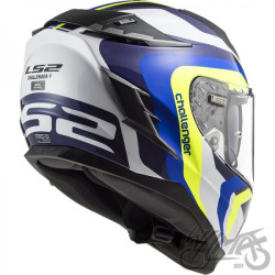 KASK LS2 FF327 CHALLENGER GALACTIC WHITE BLUE XS