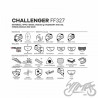 KASK LS2 FF327 CHALLENGER GALACTIC WHITE BLUE XS