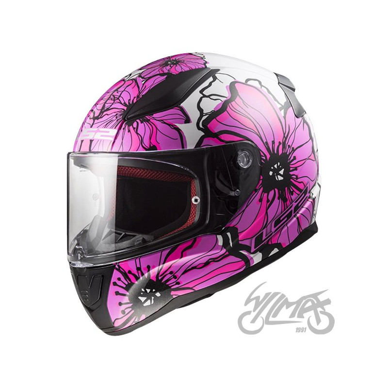 KASK LS2 FF353 RAPID II POPPIES PINK-06 M