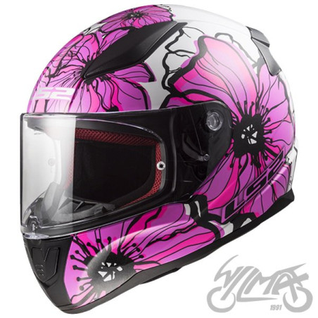 KASK LS2 FF353 RAPID II POPPIES PINK-06 L