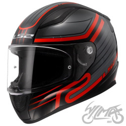 KASK LS2 FF353 RAPID II CIRCUIT BLACK RED-06 M