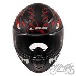 KASK LS2 FF353 RAPID II KAIJU M.BL. RED WHIT-06 XS