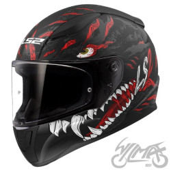 KASK LS2 FF353 RAPID II KAIJU M.BL. RED WHI-06 XXL