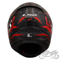 KASK LS2 FF353 RAPID II KAIJU M.BL. RED WHI-06 XXL