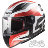 KASK LS2 FF353 RAPID II GRID WHITE RED-06 L
