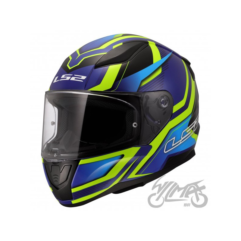 KASK LS2 FF353 RAPID II FLITZ H-V YEL. BLUE-06 XL