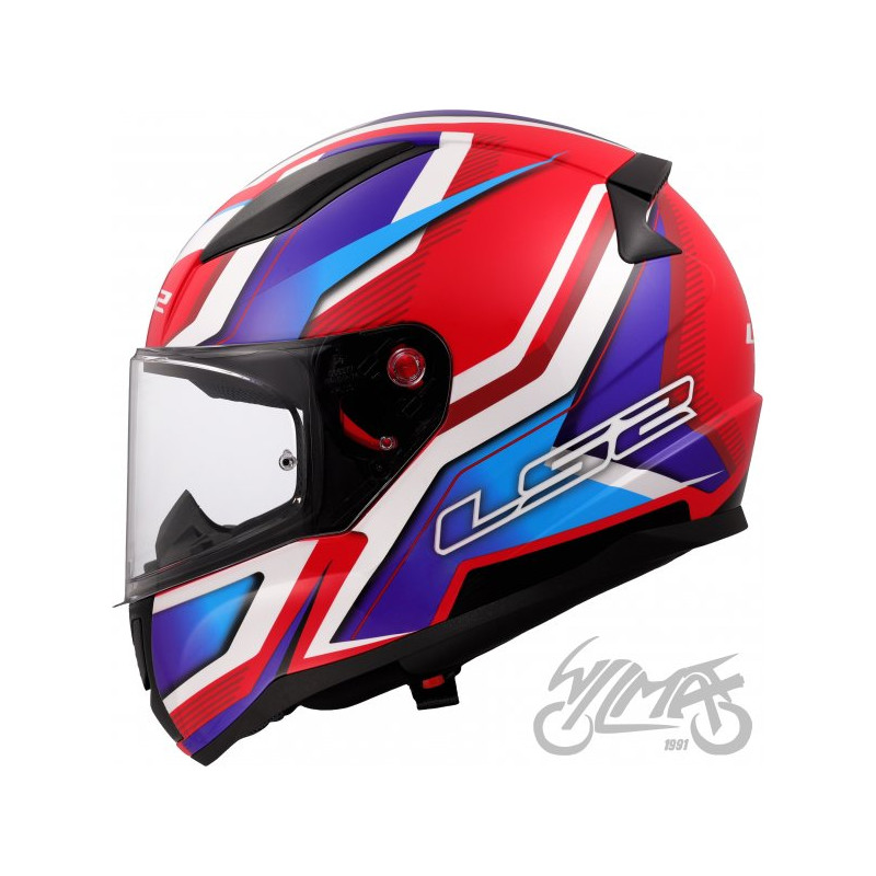KASK LS2 FF353 RAPID II FLITZ WH.BL.RED-06 S