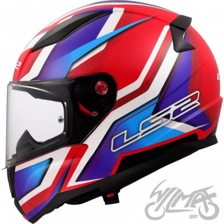 KASK LS2 FF353 RAPID II FLITZ WH.BL.RED-06 XL