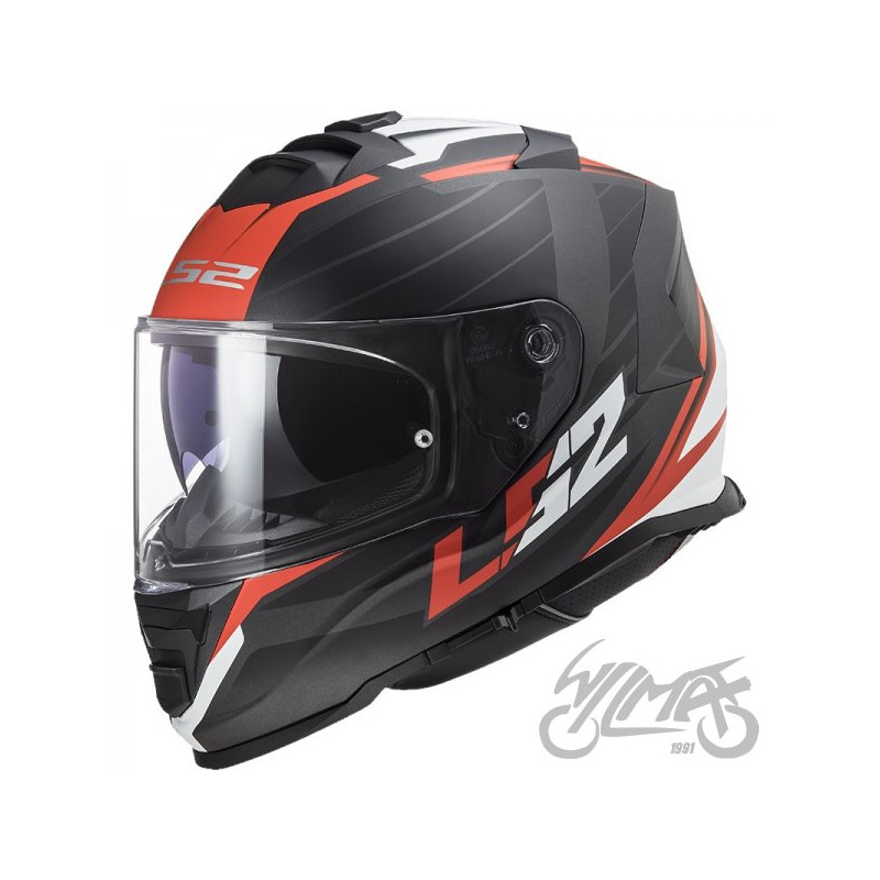 KASK LS2 FF800 STORM II NERVE M. BLACK RED-06 M