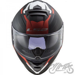 KASK LS2 FF800 STORM II NERVE M. BLACK RED 3XL 06