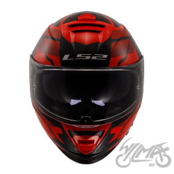 KASK LS2 FF800 STORM II TRACKER BLACK RED-06 L