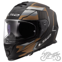 KASK LS2 FF800 STORM II TRACKER M.BLA. GOLD-06 3XL