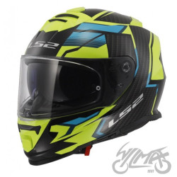 KASK LS2 FF800 STORM II TRACKER BL. H-V YEL-06 XS