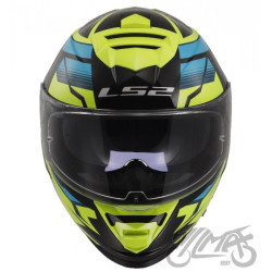 KASK LS2 FF800 STORM II TRACKER BL. H-V YEL-06 XS