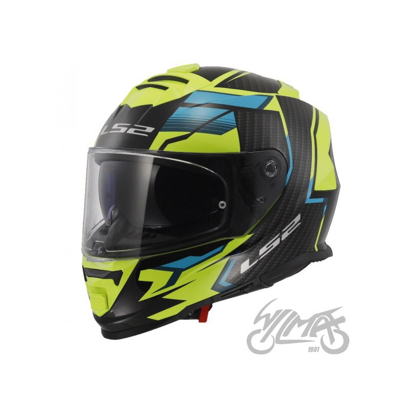KASK LS2 FF800 STORM II TRACKER BL. H-V YEL-06 S