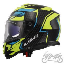 KASK LS2 FF800 STORM II TRACKER BL. H-V YEL-06 S