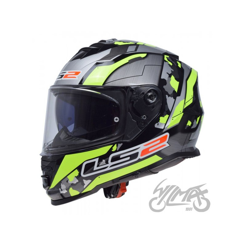KASK LS2 FF800 STORM II CYBORG H-V YEL GREY-06 3XL