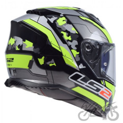 KASK LS2 FF800 STORM II CYBORG H-V YEL GREY-06 3XL