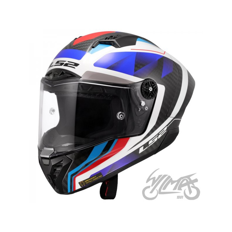 KASK LS2 FF805 THUNDER GP AERO RAUTE BLU.RED-06 XL