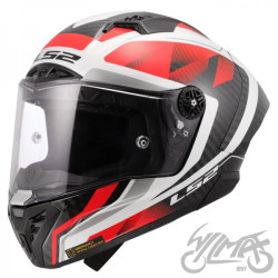 KASK LS2 FF805 THUNDER GP AERO RAUTE WH.RED-06 XL