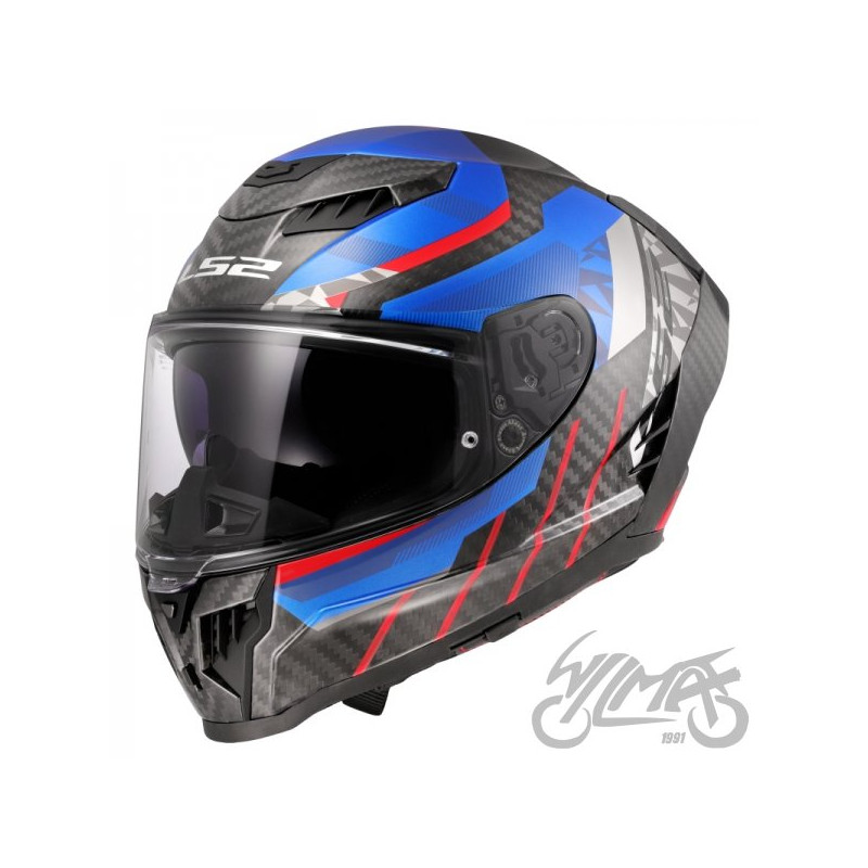 KASK LS2 FF807 DRAGON TRAX BLUE RED XL
