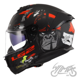 KASK LS2 FF808 STREAM II ANGRY MONKEY B.RED-06 3XL