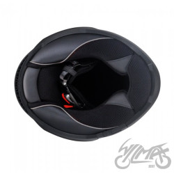 KASK LS2 FF808 STREAM II FURY BLACK RED-06 XS