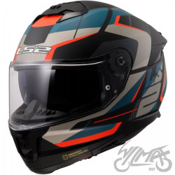 KASK LS2 FF808 STREAM II ROAD M.BLACK BLUE-06 S