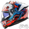 KASK LS2 FF808 STREAM II INFERNO WH.BLUE-06 3XL