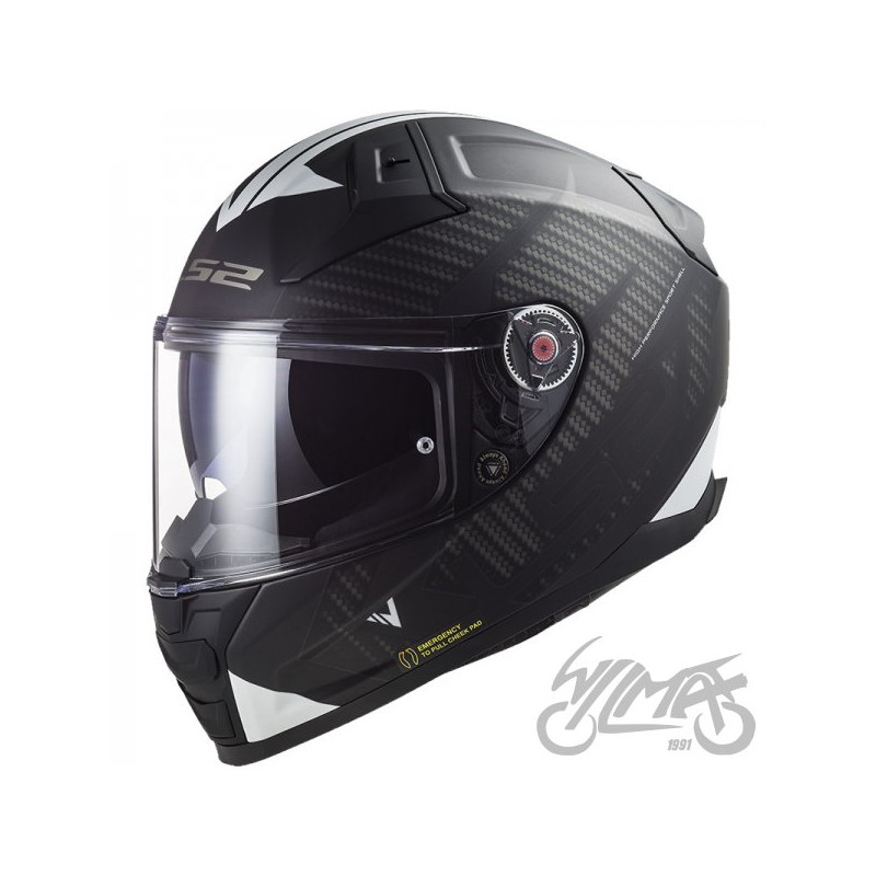 KASK LS2 FF811 VECTOR II SPLITTER BLACK WH.-06 S