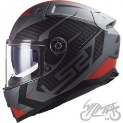 KASK LS2 FF811 VECTOR II SPLITTER M.TIT RED-06 XS