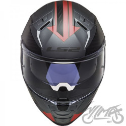 KASK LS2 FF811 VECTOR II SPLITTER M.TIT RED-06 XS