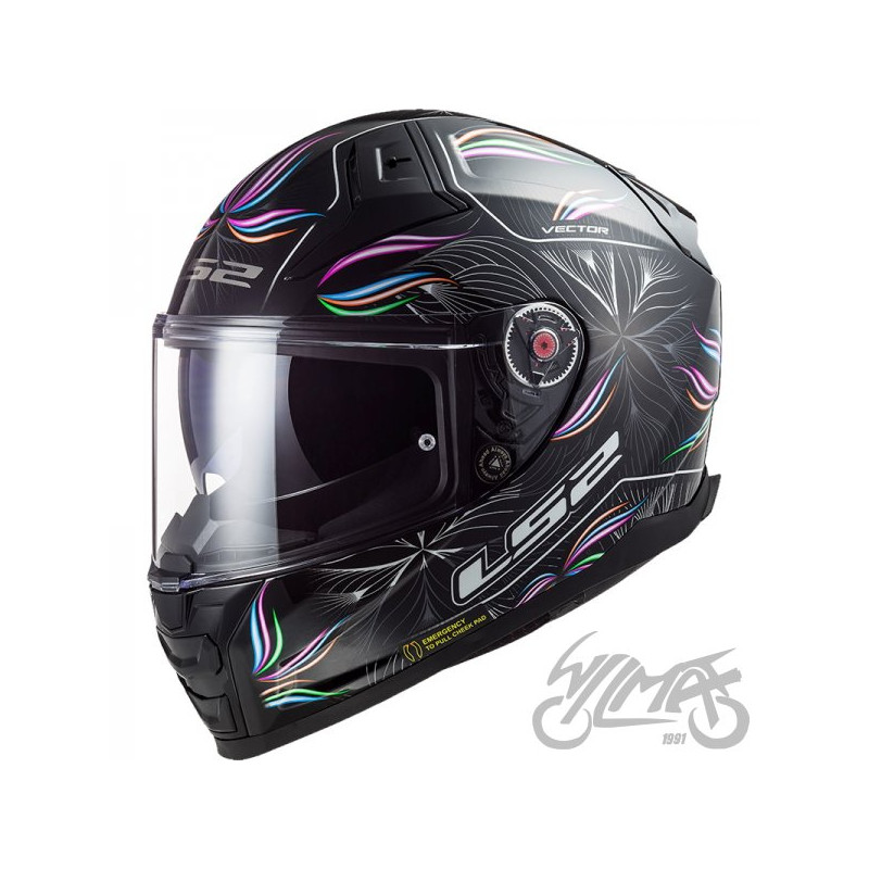 KASK LS2 FF811 VECTOR II TROPICAL BLACK WH.-06 L