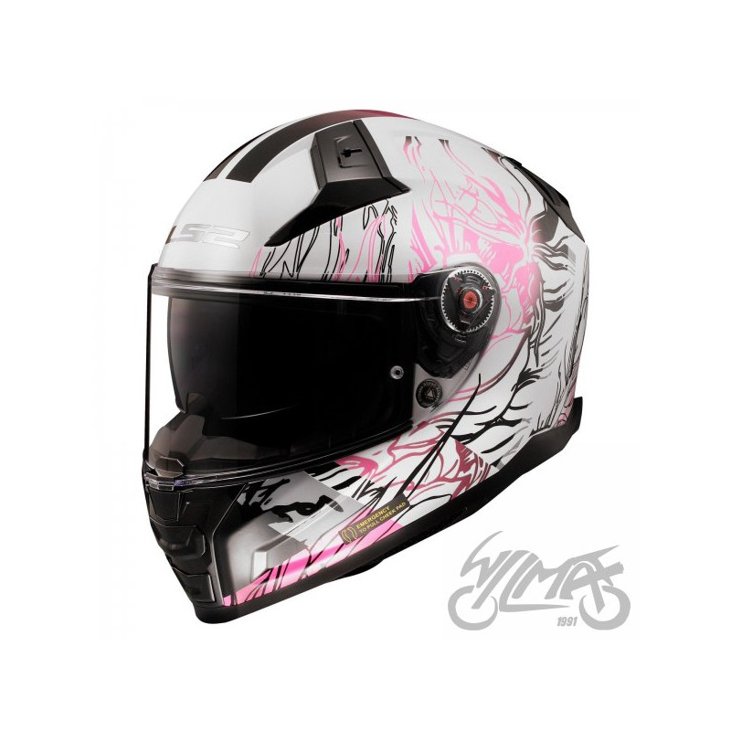KASK LS2 FF811 VECTOR II DARFLO WHITE-PINK-06 L