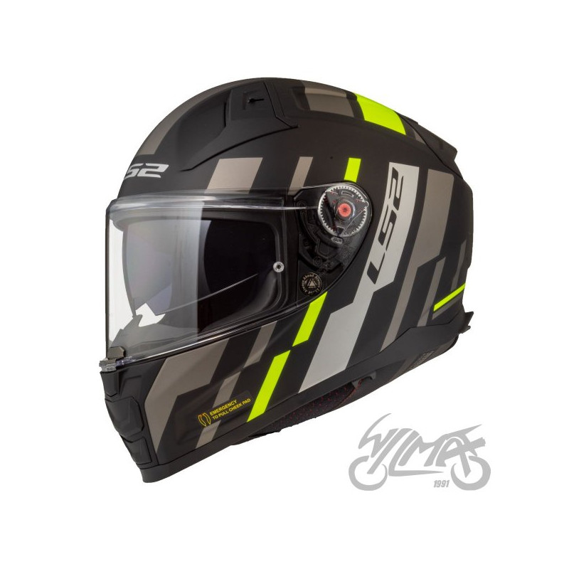 KASK LS2 FF811 VECTOR II TRON M.BL. H-V YEL.-06 XL