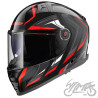KASK LS2 FF811 VECTOR II ALIZER BLACK RED-06 M