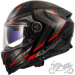 KASK LS2 FF811 VECTOR II ALIZER BLACK RED-06 M