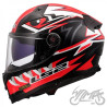 KASK LS2 FF811 VECTOR II BUNTRI BLACK RED-06 M